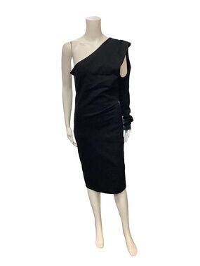 Alieva One Shoulder Midi Dress Size: L